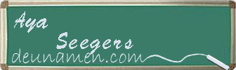 Aya Seegers Visitenkarte